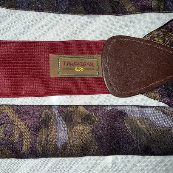 Trafalgar Limited Edition Men Silk suspenders braces Saint Angel - Picture 7 of 12